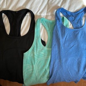 3 Lululemon Racerback Tanks